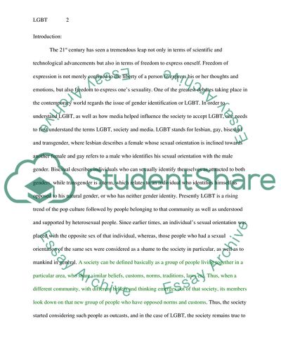 Representation of LGBT in the Show The Fosters on ABC Family