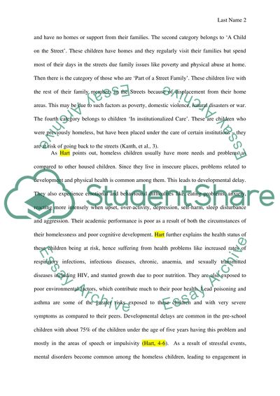 Homeless Children Paper