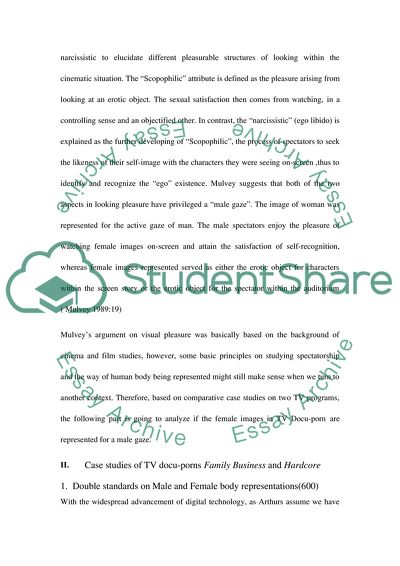 Are Female Images in TV Docu-porn Represented for a Male Gaze