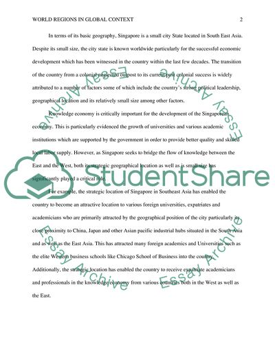 Wrapping up: World Regions in Global Context Lecture