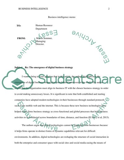 Business intelligence