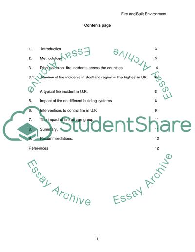The Fire and the Built Environment