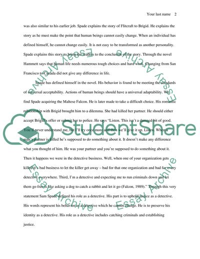 Dashiell Hammetts The Maltese Falcon