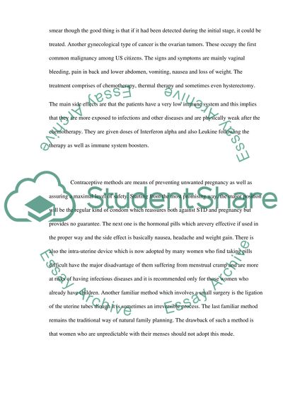 Nursing in Breast, Cervical and Ovarian Cancer