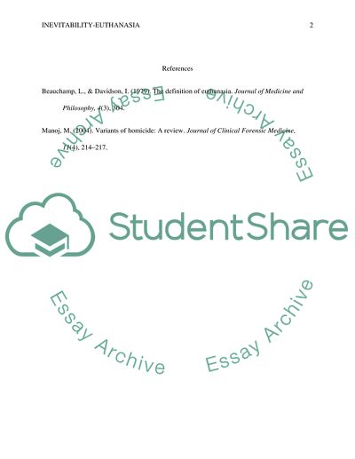 Inevitability euthanasia