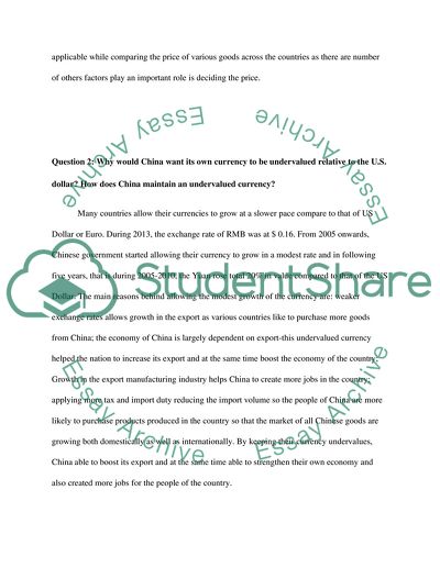 The Big Mac Index and What About China