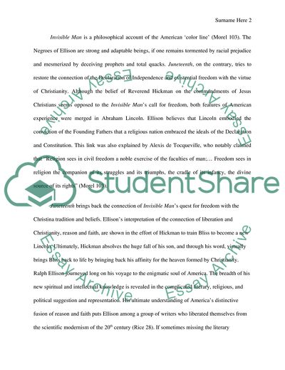 The Thematic Content of Ellisons Novels