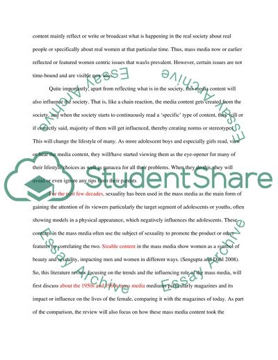 Exploring the Media Influence on Adolescents