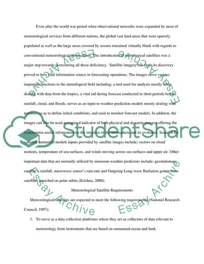 Meteorological Satellites Systems
