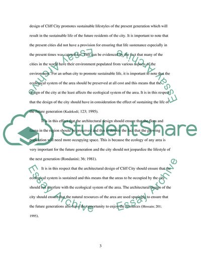 Sustainable Cities of the Future