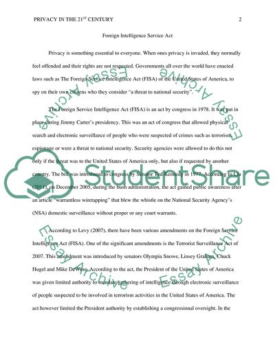 Privacy in the 21st century