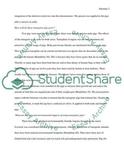 How Were the Transgenic Pigs Made