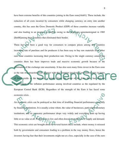 The Eurozone and the Effects Caused by the Eurozone Crisis