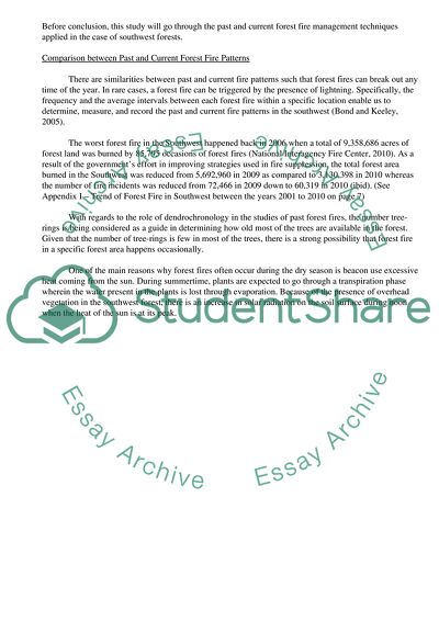 Forest Fire Management in the Southwest