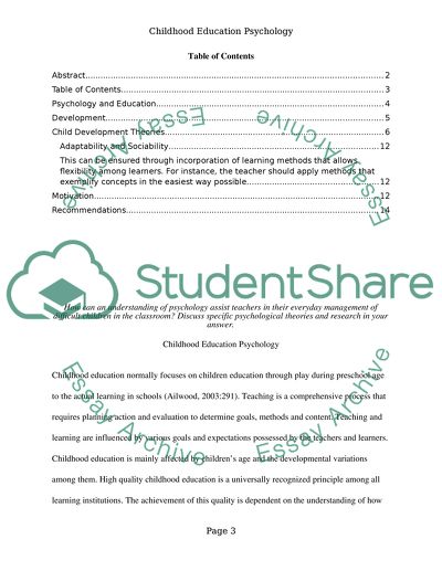 Learning Psychology for Children with Difficulties