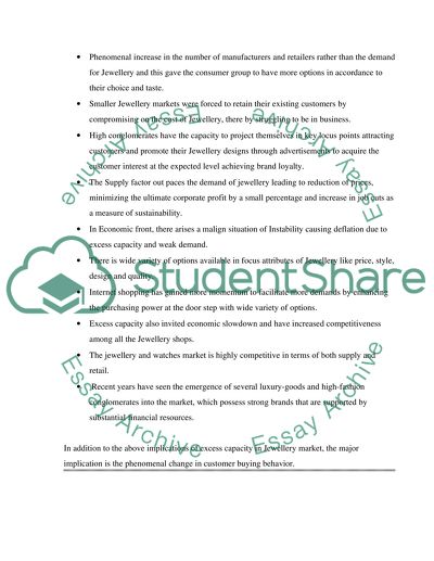 Business Environment: Jewelry, Organic Food, and Tesco