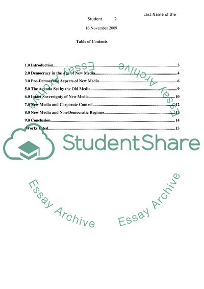 Media and Communication Theories
