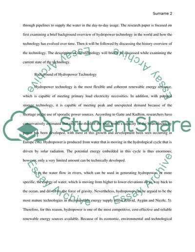 Hydroelectric Power Technology