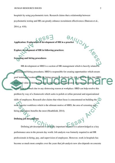 Human Resource Issues