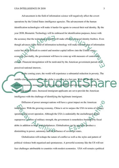 The USA Intelligence in 2030