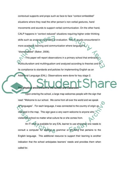 Policy And Practice In the Education of Bilingual Children