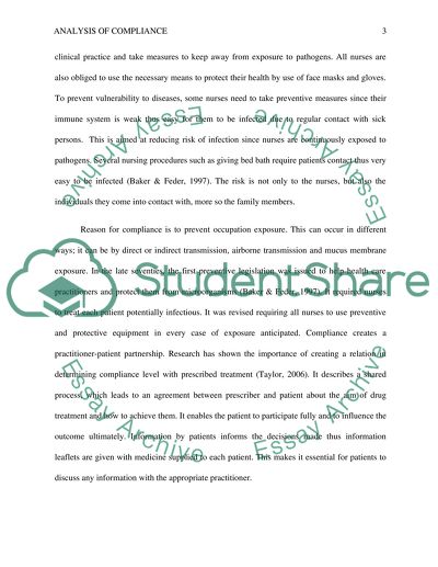 Concept of Analysis of Compliance