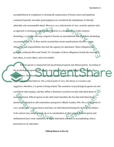 Ethical Theories and National Security