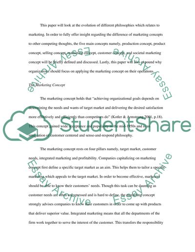 Principles of Marketing, Customer Concept