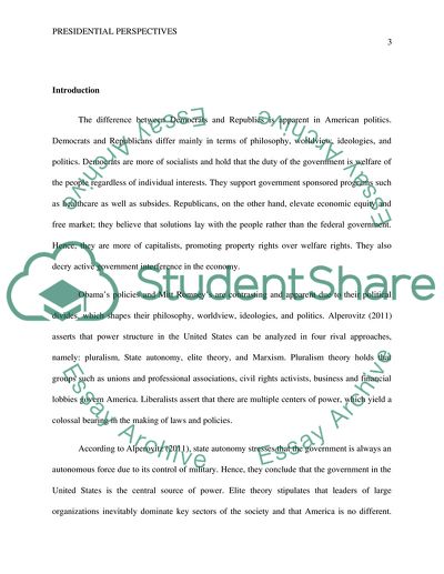 Presidential Perspectives