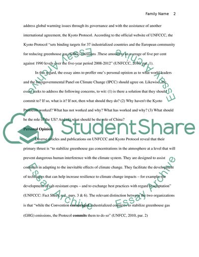 A Critique on the Kyoto Protocols