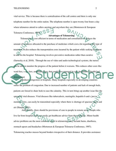 Telenursing: Is It in My Future