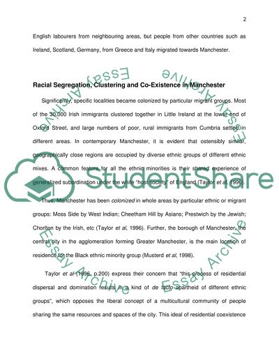 Manchester - its Cultural Diversity