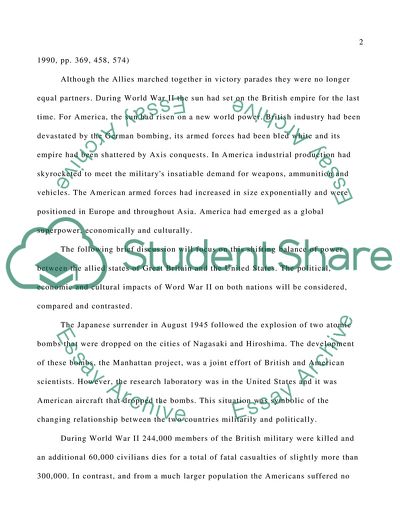 Great Britain and the USA since 1945: Politics and Culture