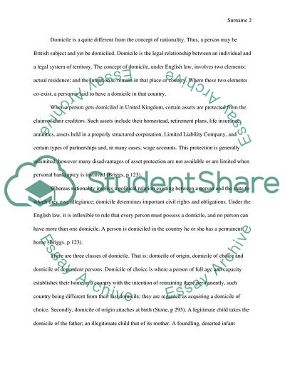 The Conflict of Laws