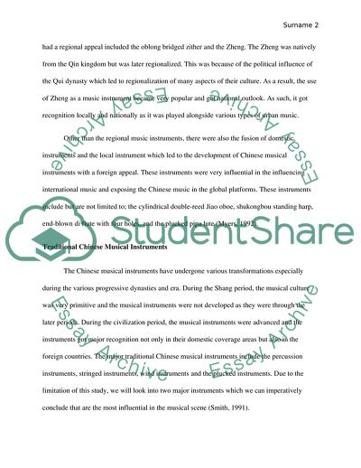 Chinese Music and Achievement