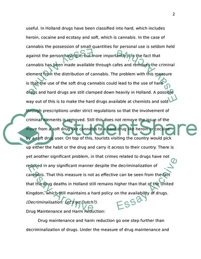 Measures to Reduce the Impact of Drug Addiction