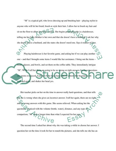 Developmental Observation and Interview