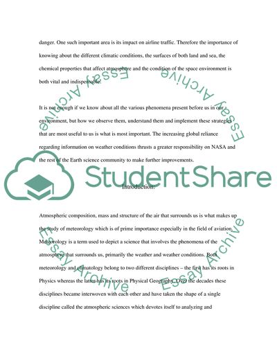Atmosphere, Weather and Climate