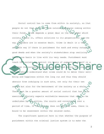 Legal Aspects of Social Control