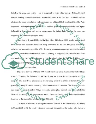 Terrorism in the United States