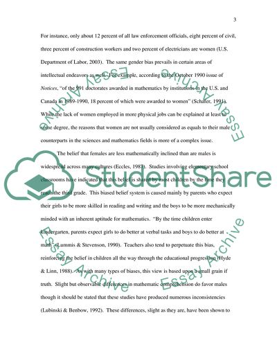 Research Paper on the Psychology of Women