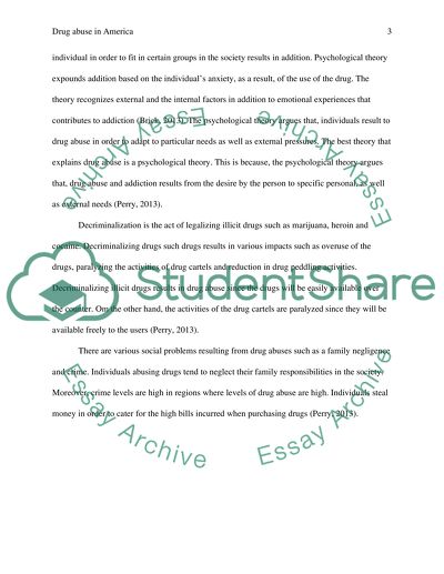 Drug Abuse in America