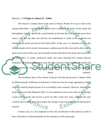 Store Locations of Walgreens