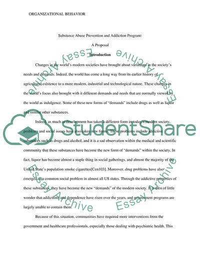 Substance Abuse Prevention and Addiction Program