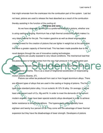 Cast versus forged engine pistons