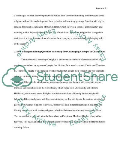 Religion and Society