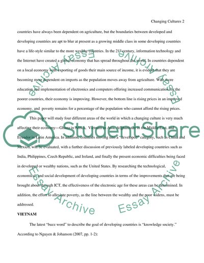 Information Communication Technology in the developing countries