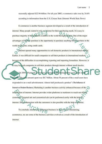 Ways in which the internet has changed the way business operate in the global marketplace