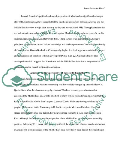 Image of Middle East in American Media