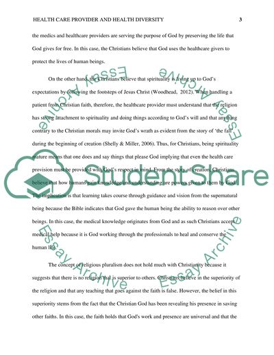 Health Care Provider and Health Diversity